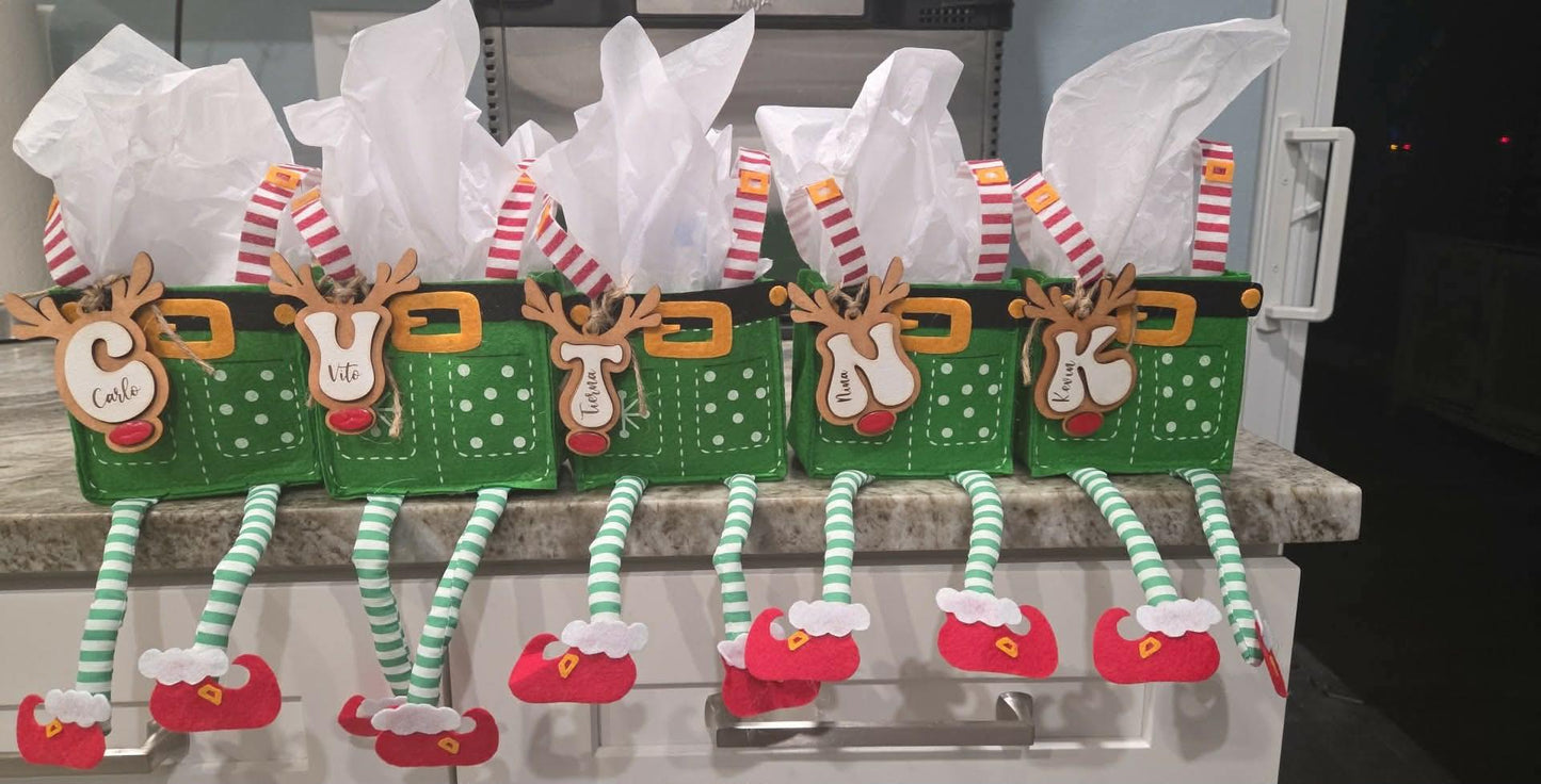 Reindeer initial ornament