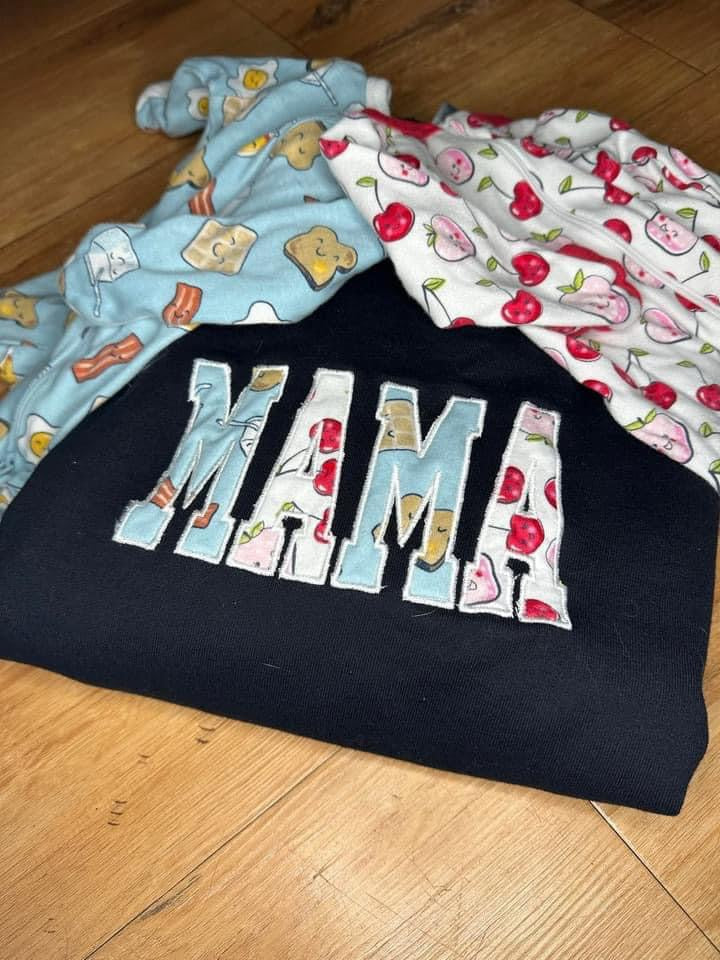 Appliqué keepsake sweatshirt