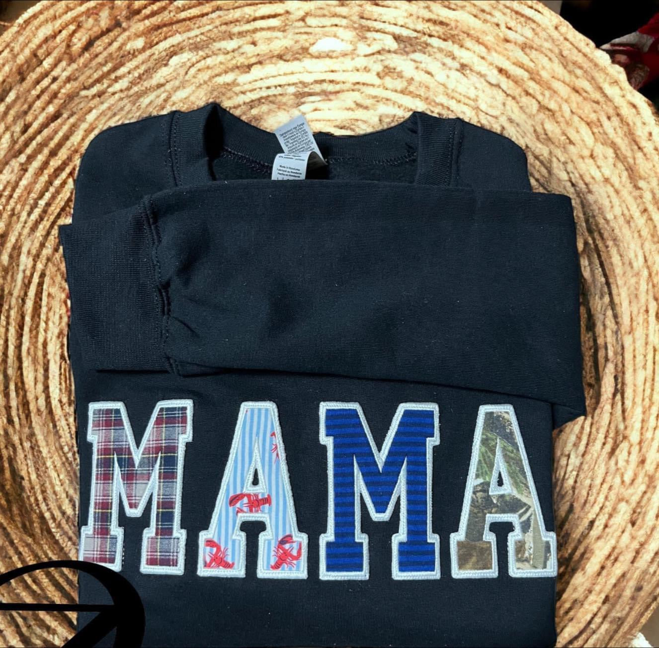 Appliqué keepsake sweatshirt