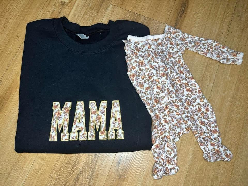 Appliqué keepsake sweatshirt