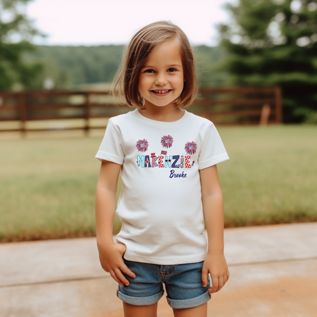 youth Patriotic name shirt