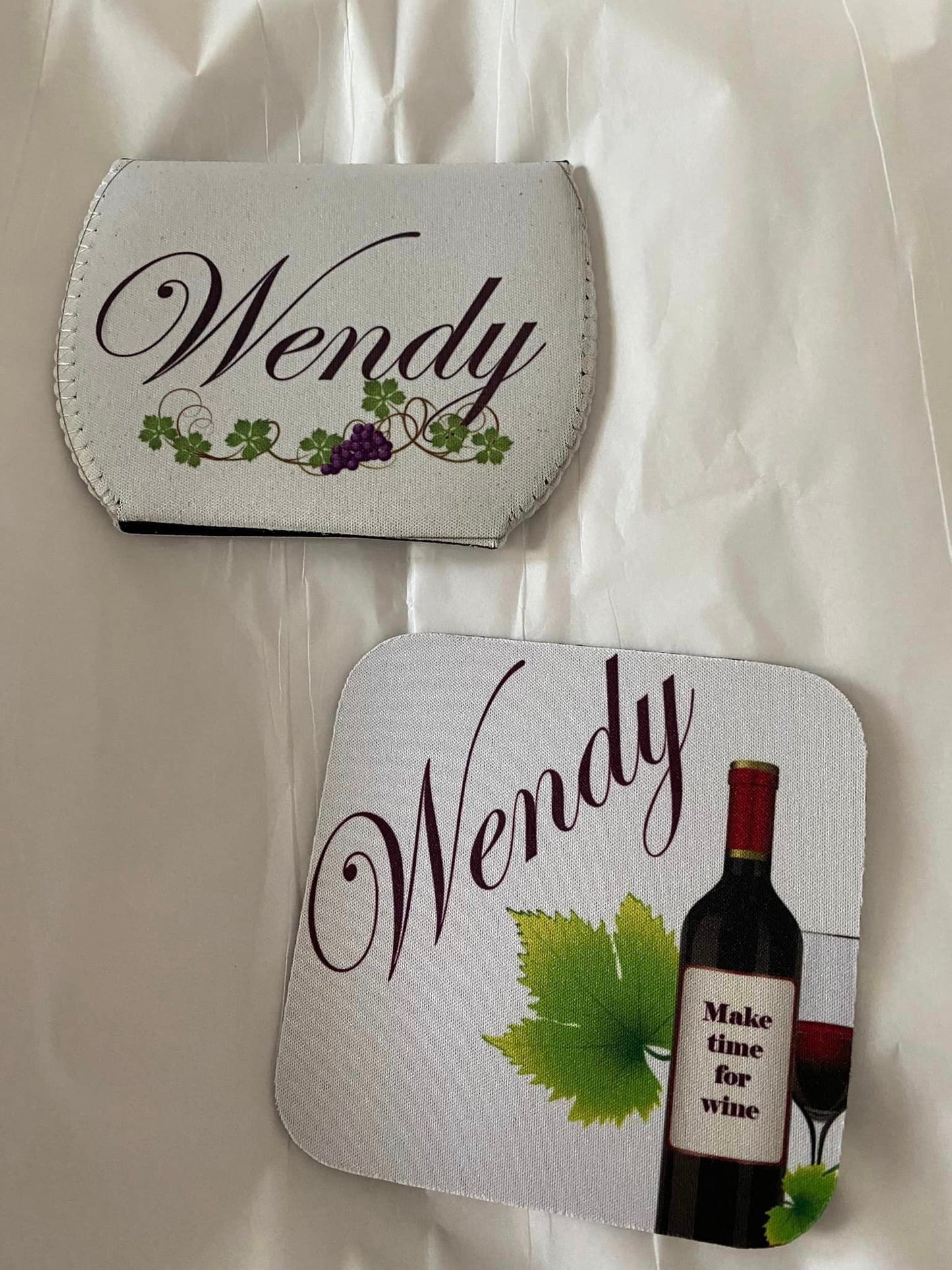 Custom Wine glass sleeve