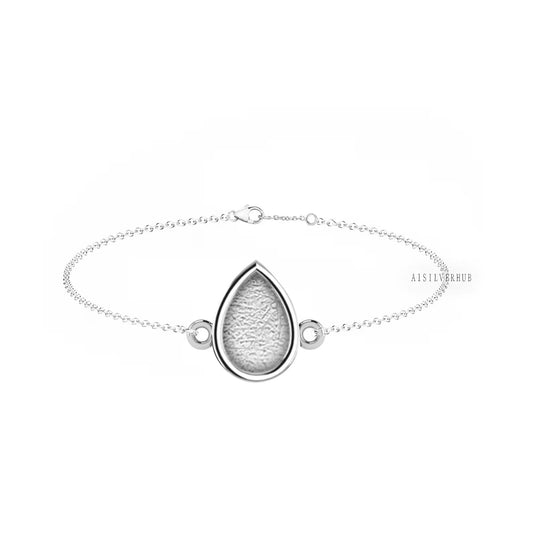 Keepsake pear shaped bracelet