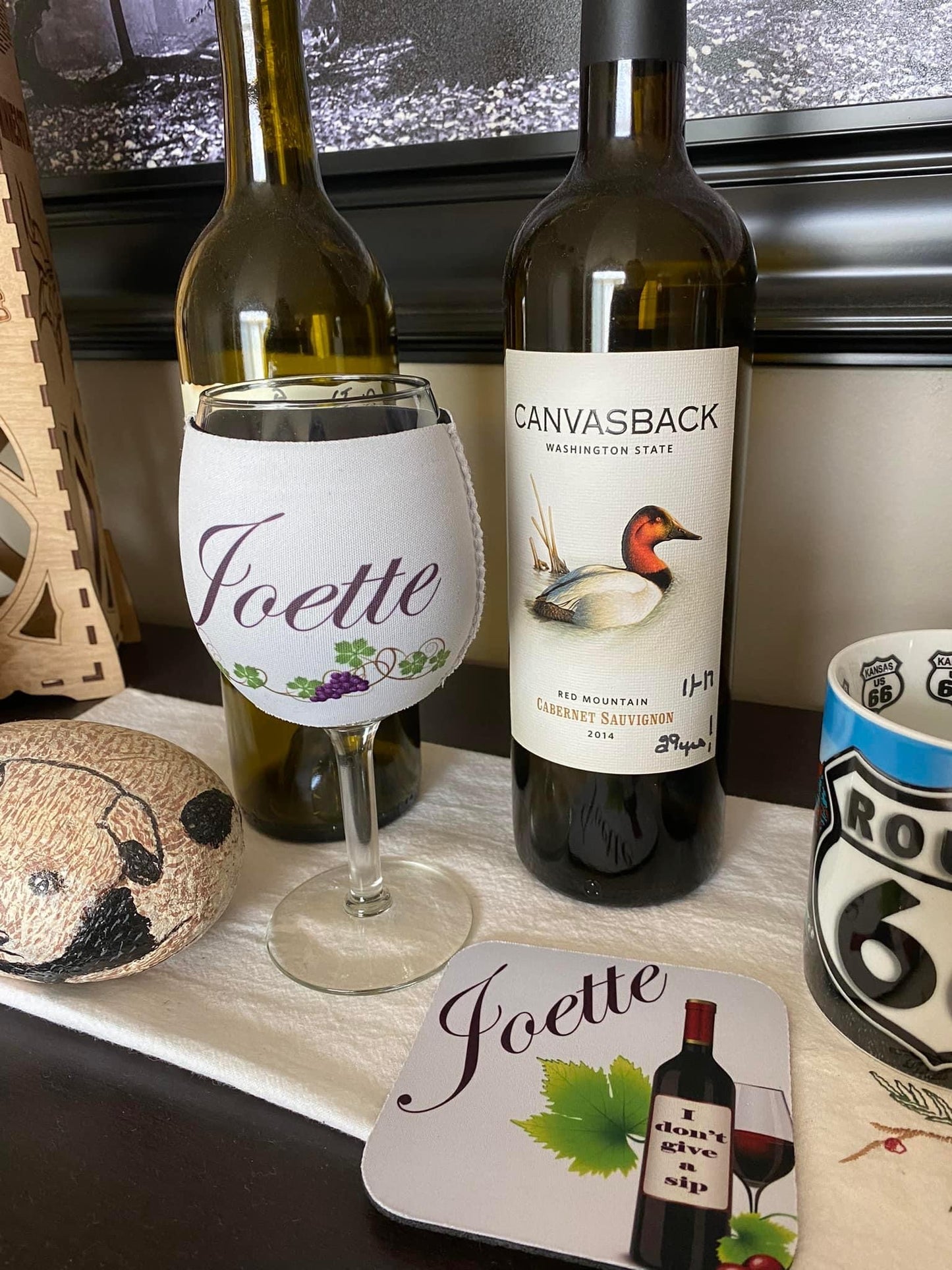 Custom Wine glass sleeve