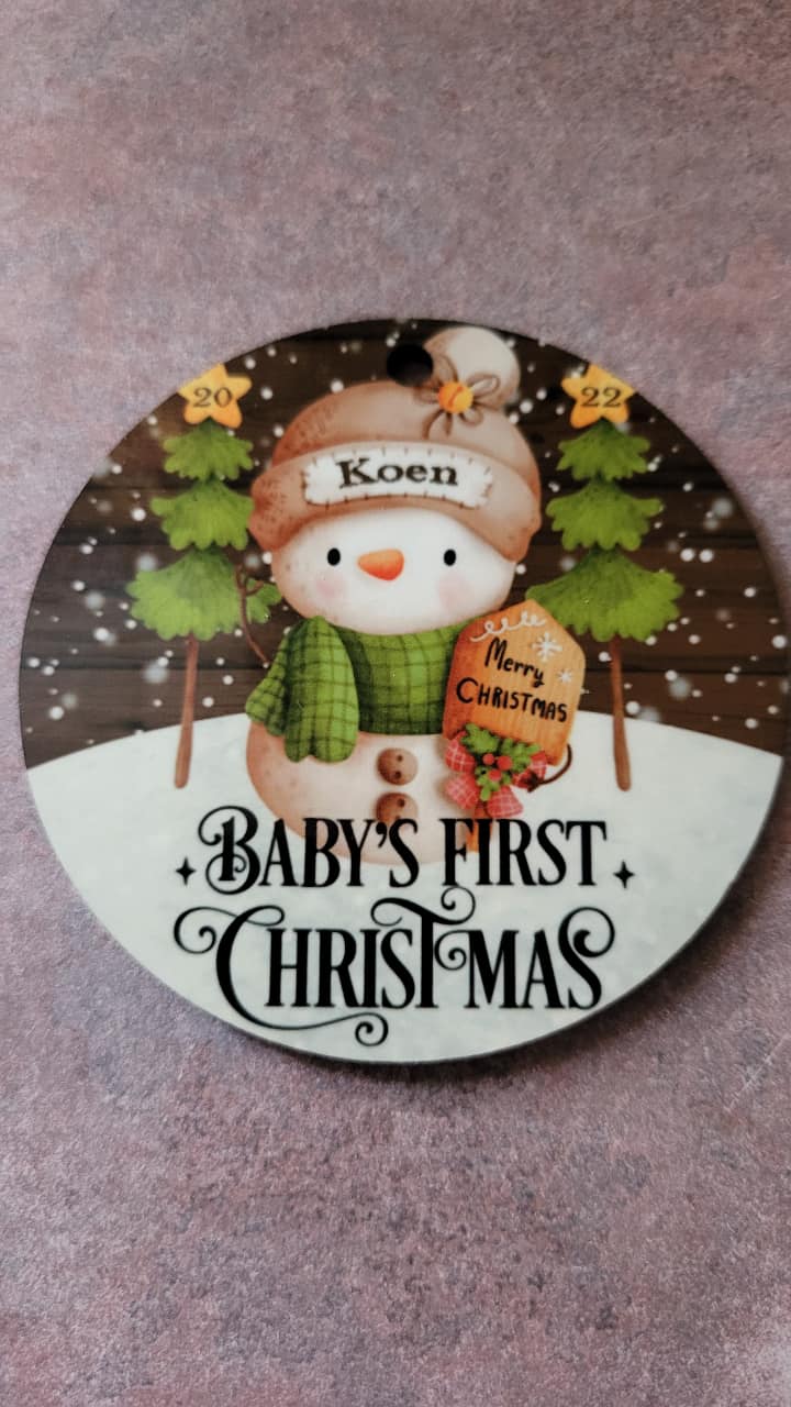 Baby's 1st Christmas Ornament