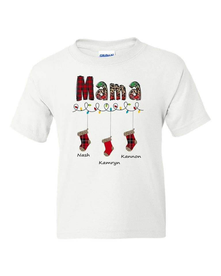 Personalized stockings shirt