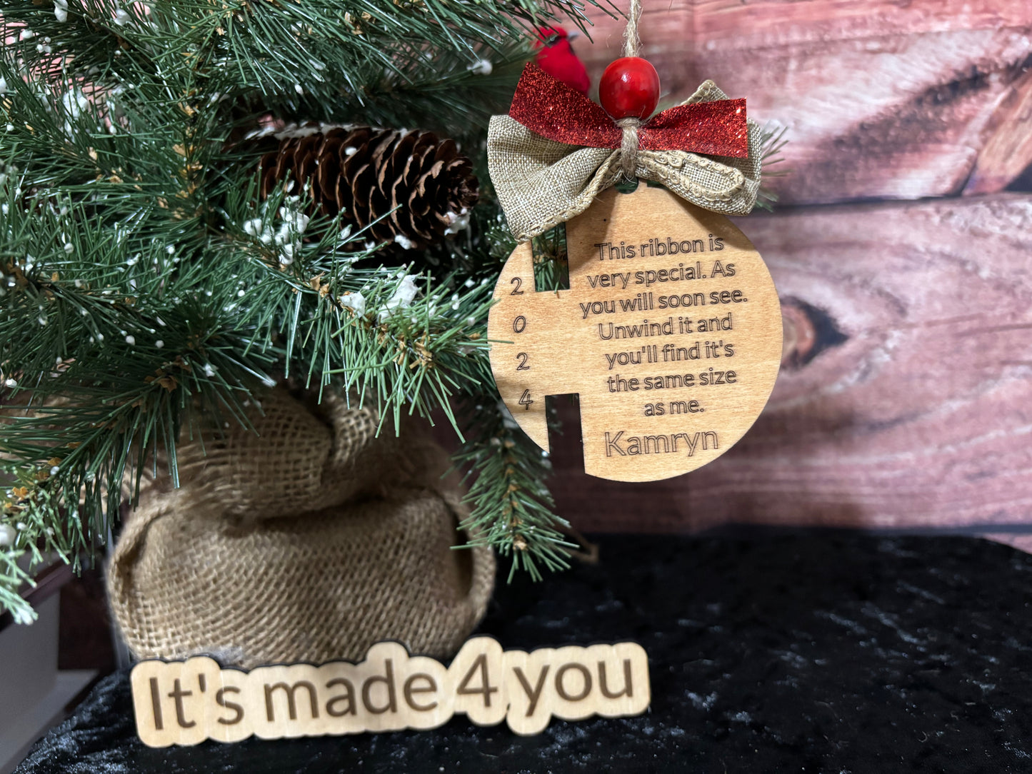 Height keepsake ornament