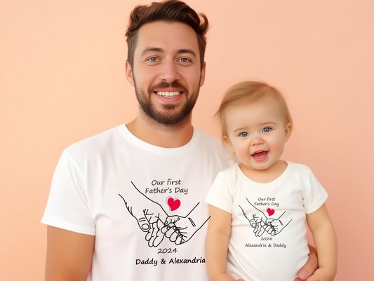 Our first Father's Day- Daddy & Me T-shirt & Onesie