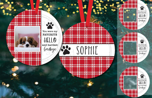 Personalized Pet memorial Ornament