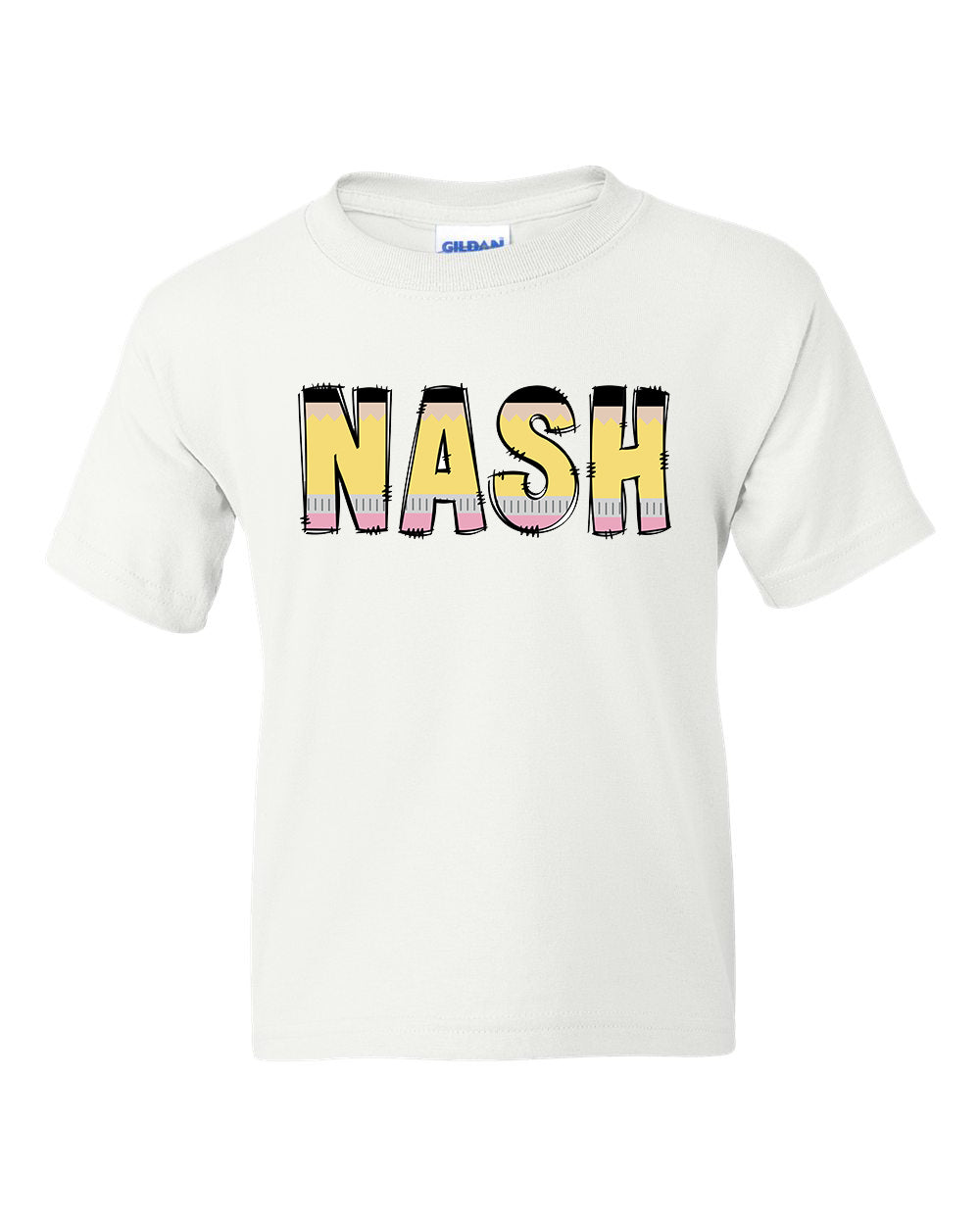 Custom Pencil Name Shirts